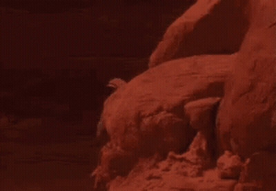 Red Rock Formation In Cave GIF