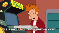 Red Rocket Futurama Delivery GIF