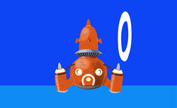 Red Rocket Lift Off GIF