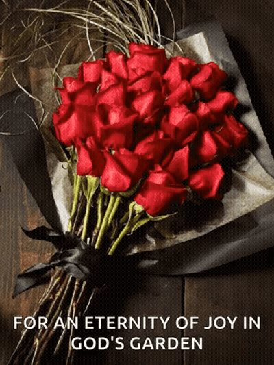 Red Rose Bouquet For Eternity Of Joy GIF