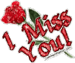Red Rose I Miss You Sticker