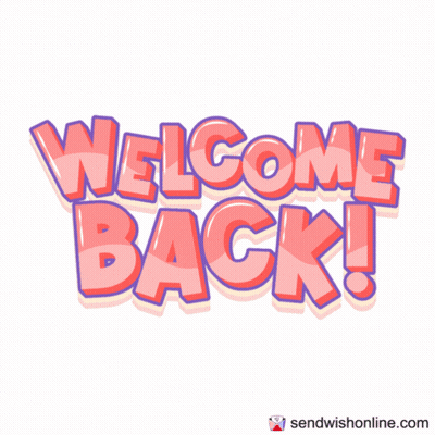 Red Rose With Bow Welcome Back GIF