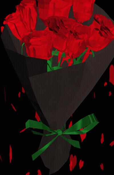 Red Roses Bouquet Happy Valentine's GIF