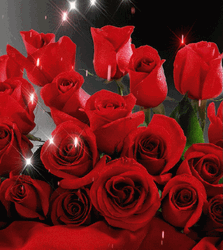 Red Roses Glitters