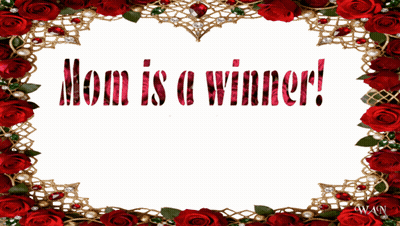 Red Roses Mom Is A Winner GIF