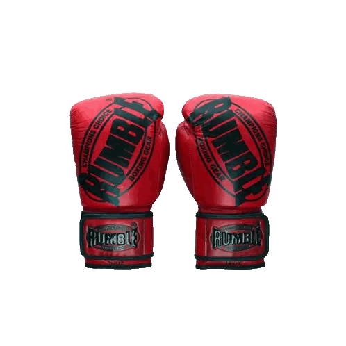 Red Rumble Boxing Gloves Sticker