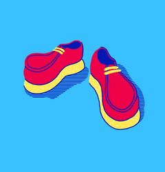 Red Shiny Cartoon Shoes GIF