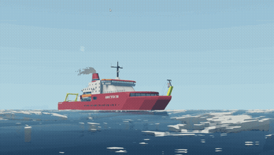 Red Ship Arcticer GIF