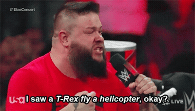 Red Shirt Man Says USA I Saw T-Rex GIF