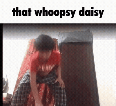 Red Shirt Plaid Pants Boy Jumping Whoopsy Daisy GIF
