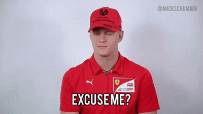 Red Shirt, Red Hat Man Says Excuse Me GIF