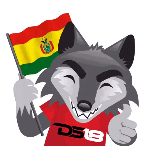 Red Shirt Wolf D58 Sticker