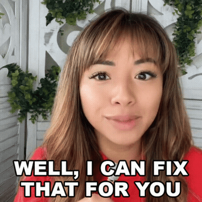 Red Shirt Woman Says Well I Can Fix That For You GIF