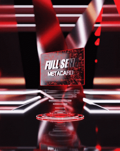 Red Sign Saying Full Sent Metacard GIF