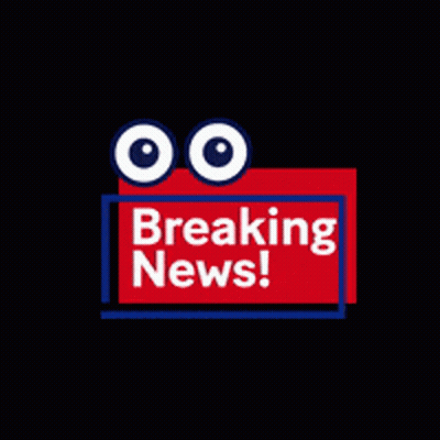 Red Sign With Two Eyes Breaking News GIF