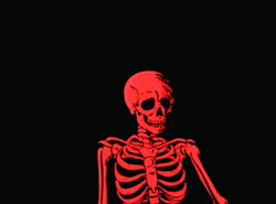 Red Skeleton Aesthetic GIF