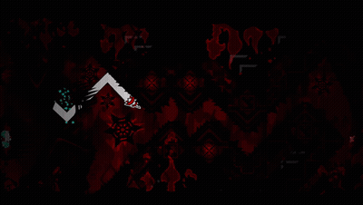 Red Skull on Dark Background Ice Cave