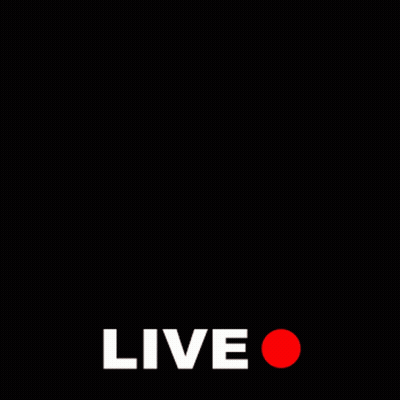 Red Skull Poster Saying Live GIF