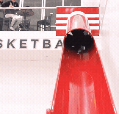 Red Slide With Sketba Written On It GIF