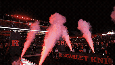 Red Smoke From Scarlet Knit Sign GIF