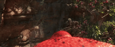 Red Snake With Mouth Open In Woods GIF