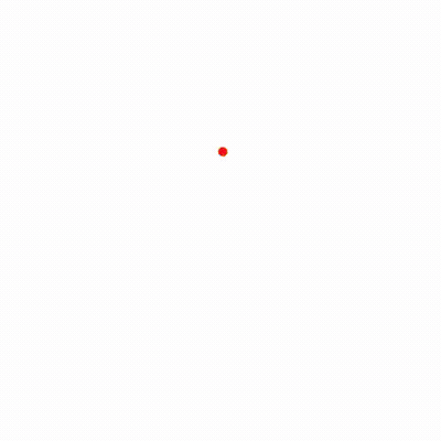 Red Soccer Ball In Yellow Circle GIF
