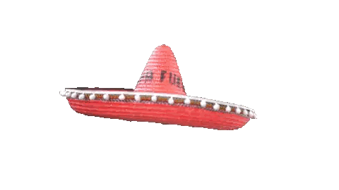 Red Sombrero With Fun Text Sticker