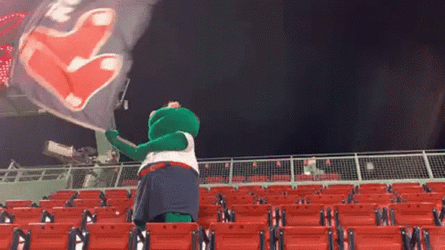 Red Sox Green Monster Swing The Flag GIF