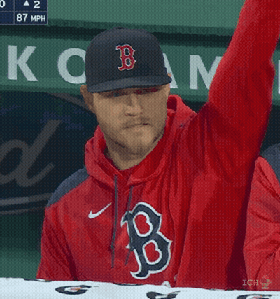 Red Sox Player Giving Thumbs Up GIF