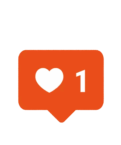 Red Speech Bubble Heart Number 1 Sticker