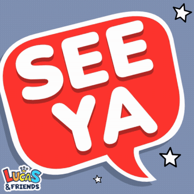 Red Speech Bubble Saying See Ya GIF