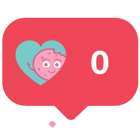 Red Speech Bubble With Pink Heart 905 Sticker