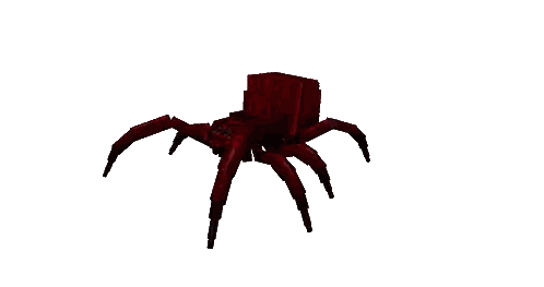 Red Spider 3D Model Sticker