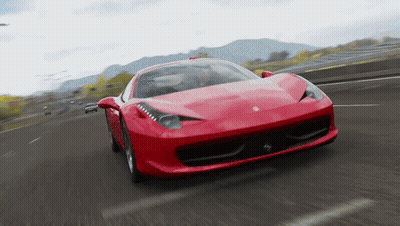 Red Sports Car Driving GIF