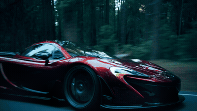 Red Sports Car Driving With Baklaren GIF