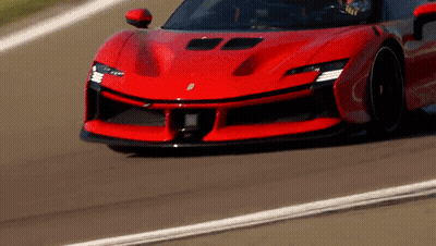 Red Sports Car With F Letter GIF