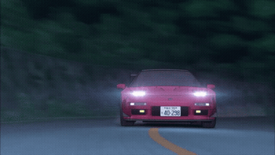 Red Sports Car With License Plate 40298 GIF