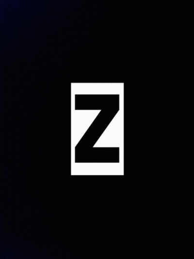 Red Square With Black Letter Z GIF