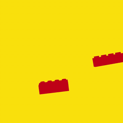 Red Square With Lego Logo GIF
