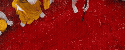 Red Star Trek Ship Flying GIF