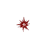 Red Star With Cross Sticker