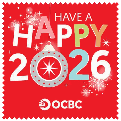 Red Sticker Have A Happy 2026 Sticker