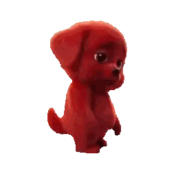 Red Stuffed Animal Giving Middle Finger Sticker
