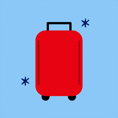 Red Suitcase Says You Deserve Time Off GIF