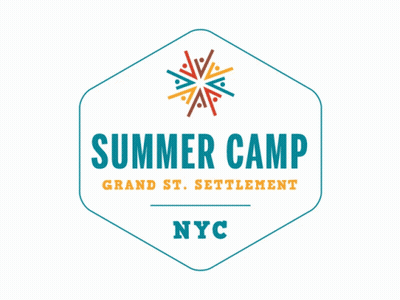 Red Summer Camp Grand St. Settlement Logo GIF