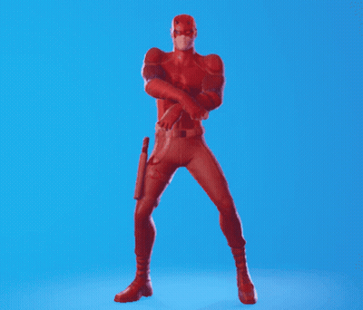 Red Superhero Jumping GIF