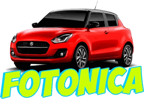 Red Suzuki Car Fotonica Sticker