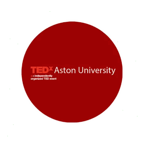 Red TEDx Aston University Logo Sticker