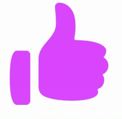 Red Thumbs Up Icon GIF