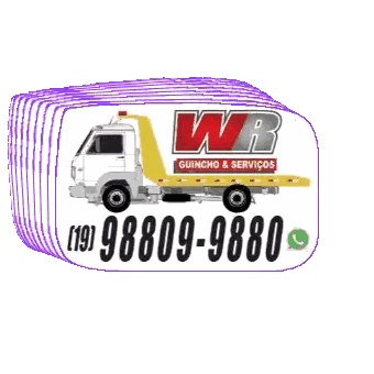 Red Tow Truck On Purple Background Sticker